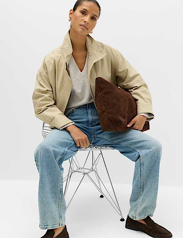 V-Neck Relaxed Jumper With Wool - BE