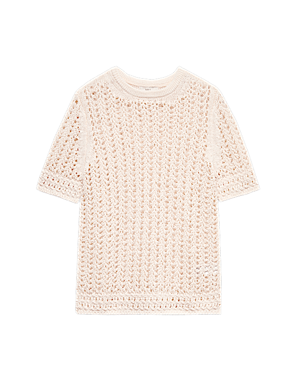 Cotton Rich Textured Knitted Top