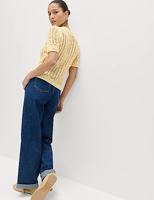 Cotton Rich Textured Knitted Top - AU