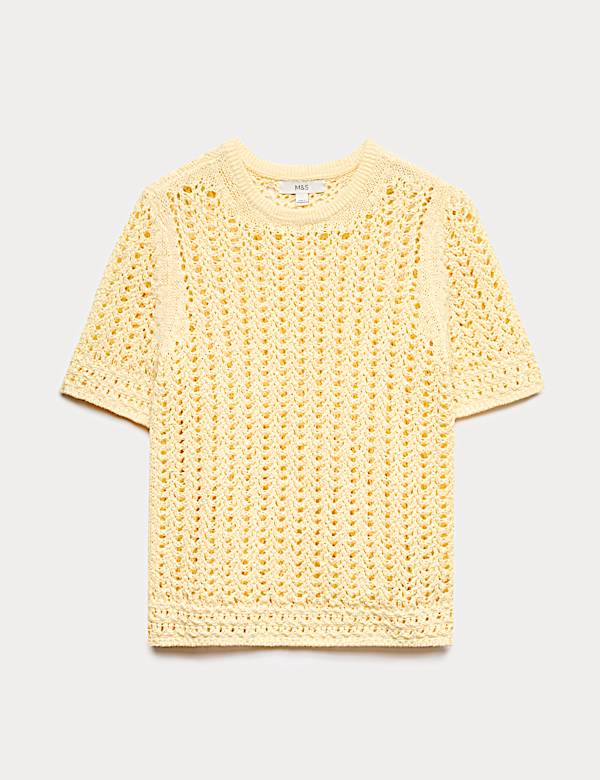 Cotton Rich Textured Knitted Top - AU