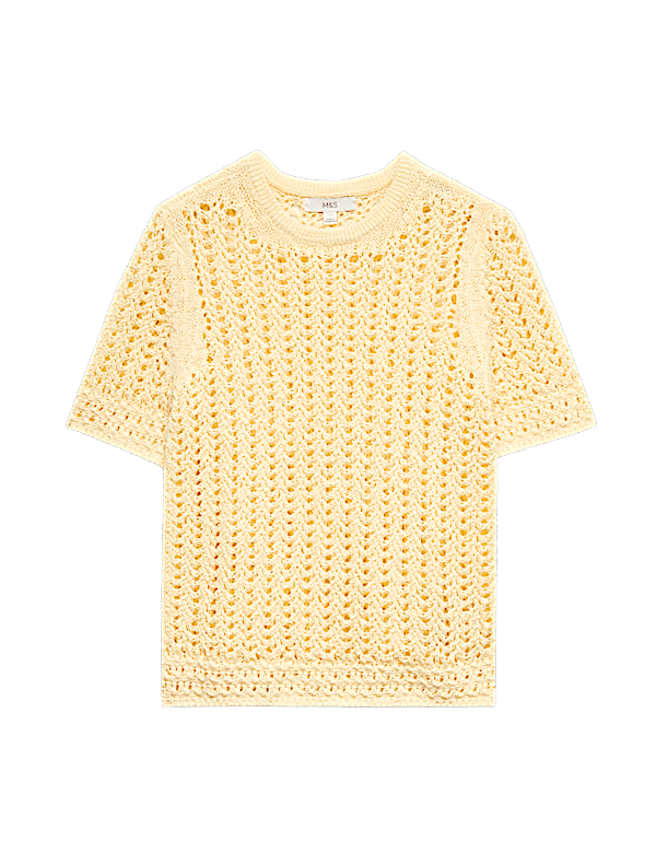 Cotton Rich Textured Knitted Top