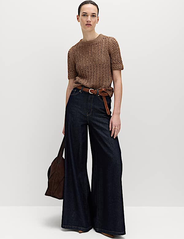 Cotton Rich Textured Knitted Top