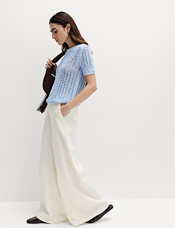 Cotton Rich Textured Knitted Top - CA