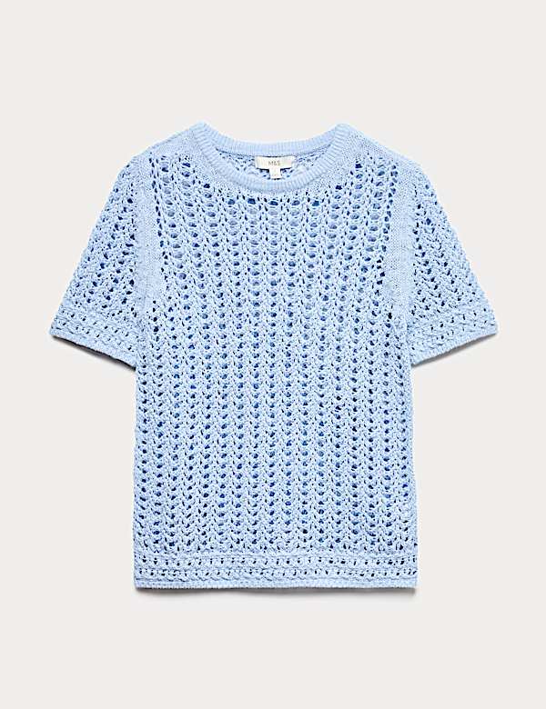 Cotton Rich Textured Knitted Top - CA