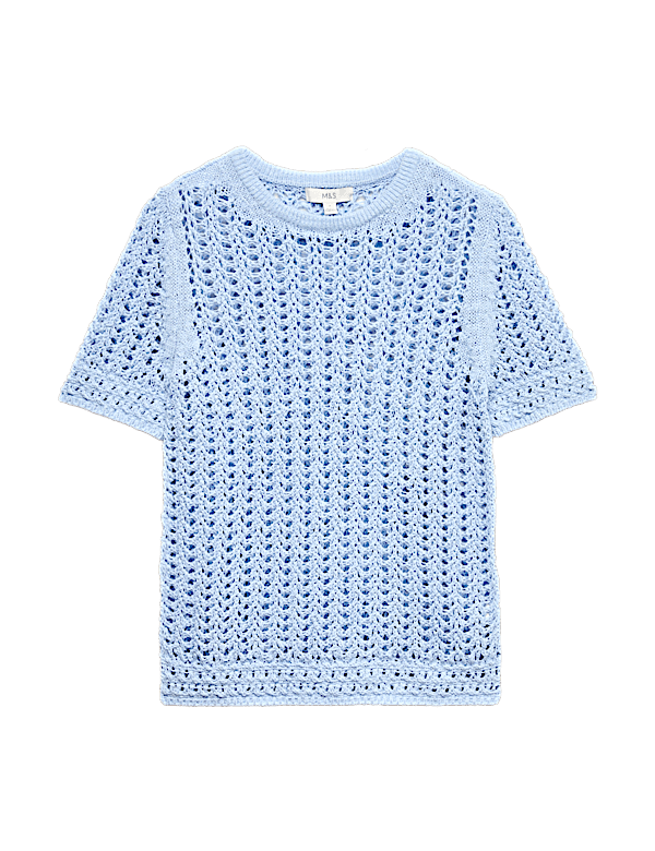 Cotton Rich Textured Knitted Top
