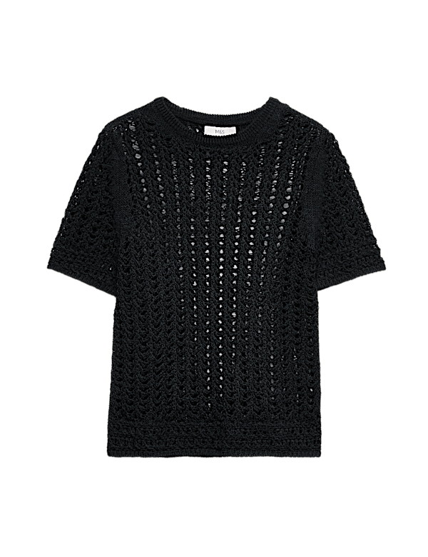 Cotton Rich Textured Knitted Top