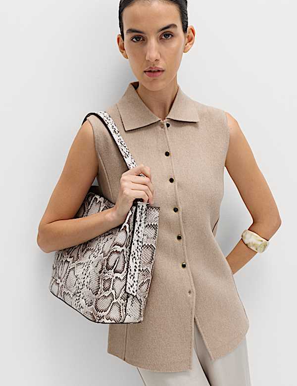 Soft Touch Longline Knitted Waistcoat - HR