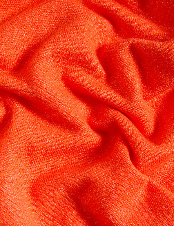 Air-Yarn Crew Neck Knitted Top