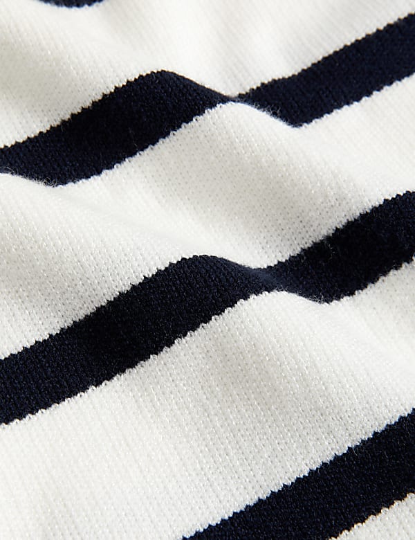 Soft Touch Striped Crew Neck Jumper