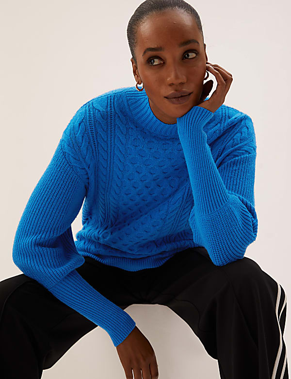 Marks and spencer funnel neck jumper hot sale