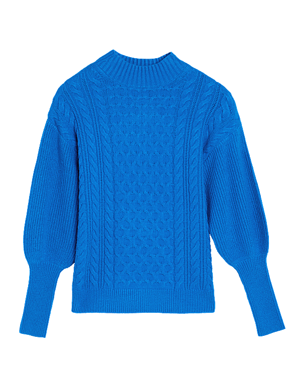 Soft Touch Textured Funnel Neck Jumper
