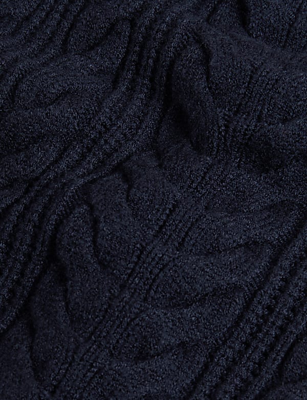Soft Touch Cable Knit V-Neck Cardigan