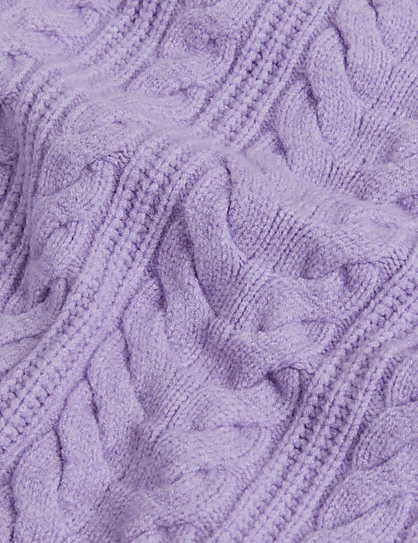 Soft Touch Cable Knit V-Neck Cardigan