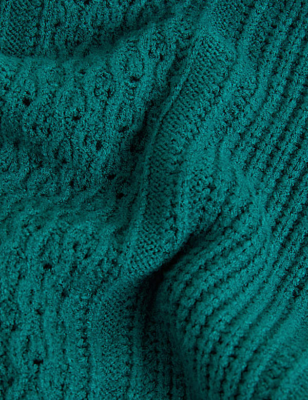 Soft Touch Cable Knit Collared Cardigan