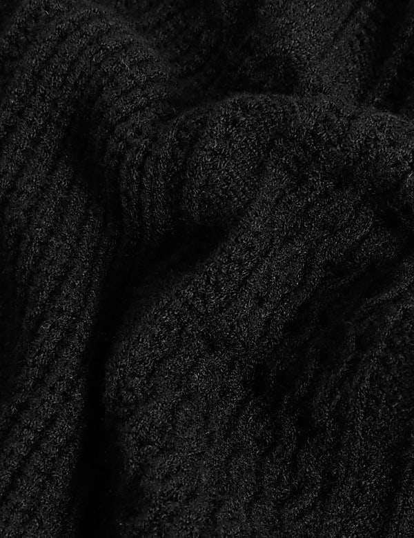 Soft Touch Cable Knit Collared Cardigan