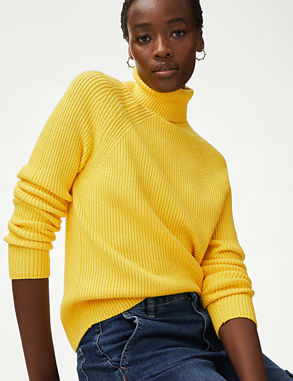 Soft polo neck jumpers sale