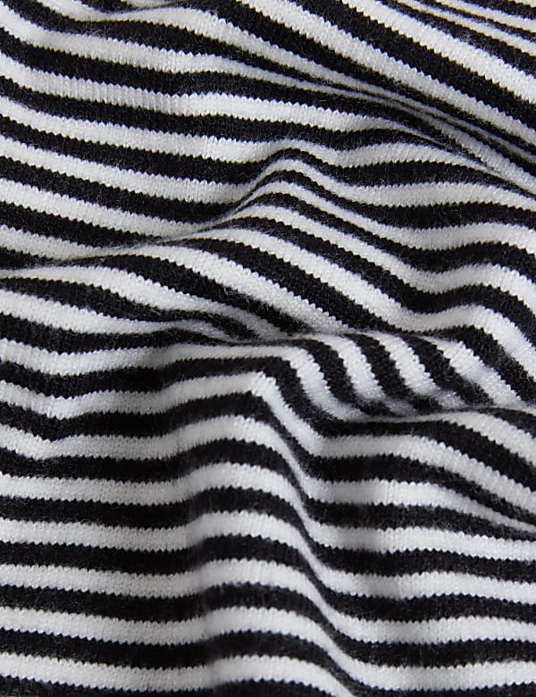 Soft Touch Striped Relaxed Hoodie