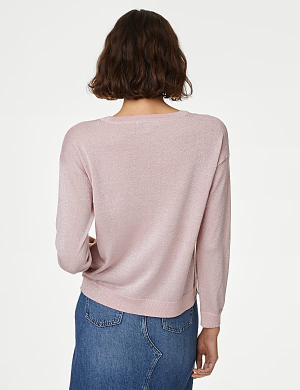 Sparkly Crew Neck Jumper