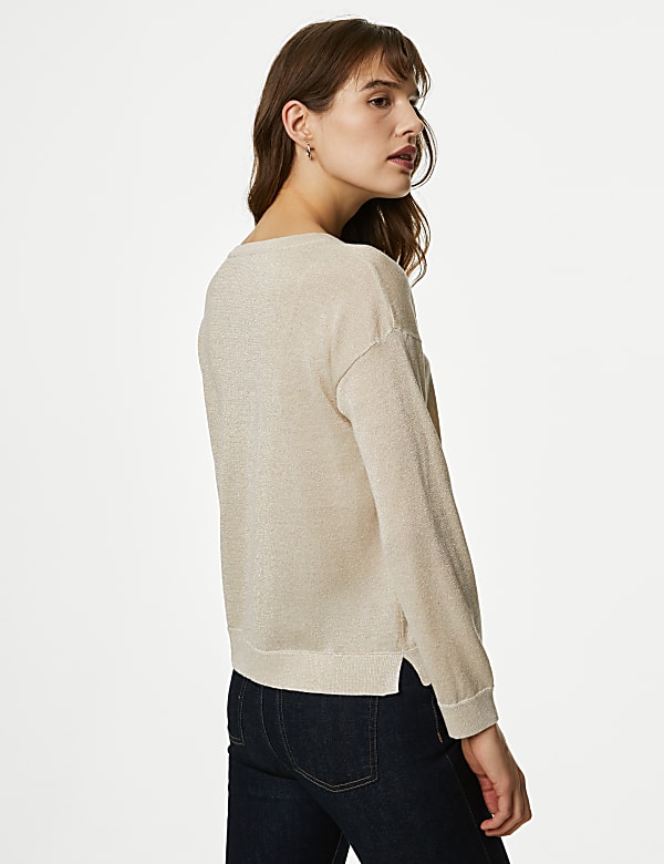 Sparkly Crew Neck Jumper