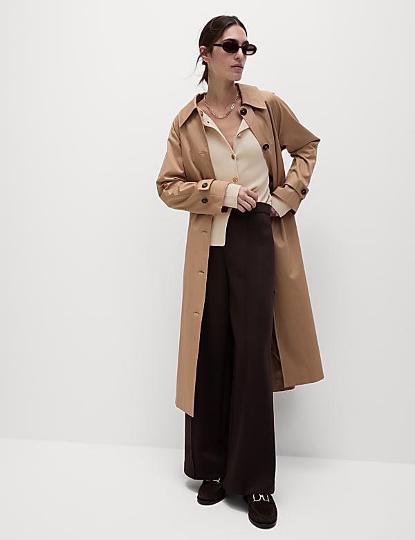 Textured Crew Neck Button Front Cardigan