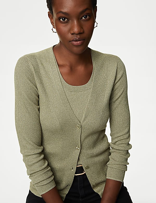 M&s green cardigan 2025