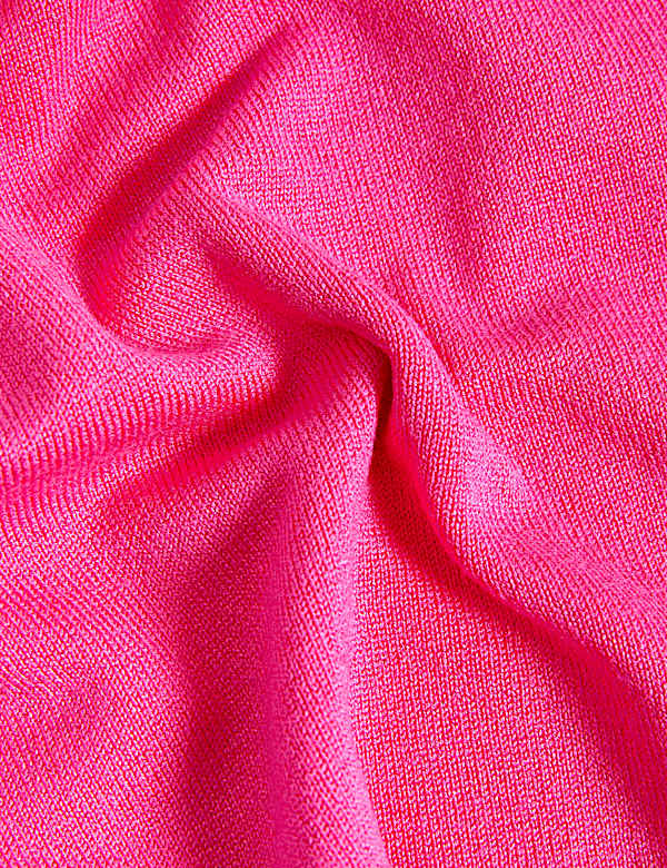 Crew Neck Button Front Cardigan
