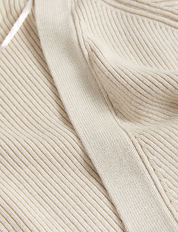 Ribbed Edge to Edge Longline Cardigan