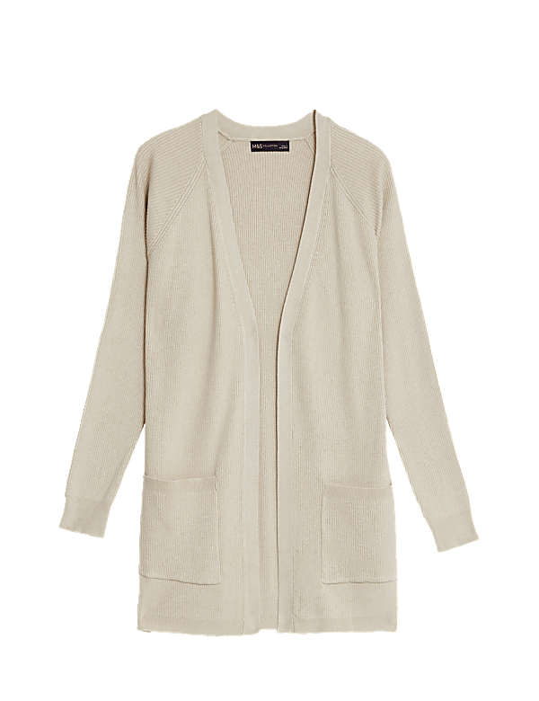 Ribbed Edge to Edge Longline Cardigan