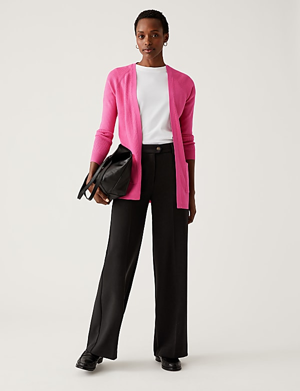Ribbed Edge to Edge Longline Cardigan