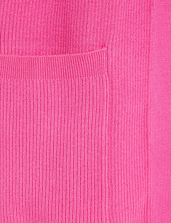 Ribbed Edge to Edge Longline Cardigan