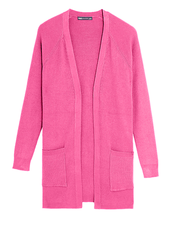Ribbed Edge to Edge Longline Cardigan
