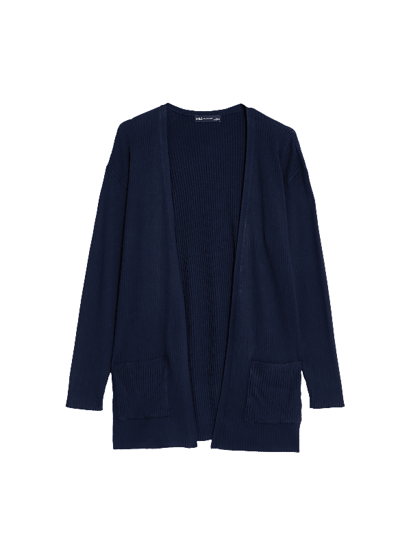 Ribbed Edge to Edge Longline Cardigan
