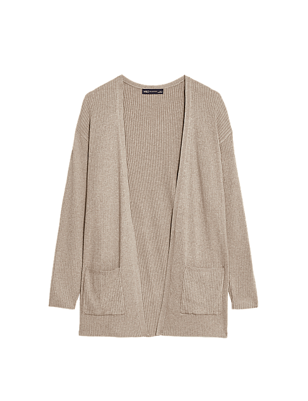 Ribbed Edge to Edge Longline Cardigan