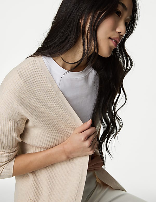 Ribbed Edge to Edge Longline Cardigan