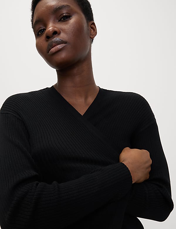 Ribbed Edge to Edge Longline Cardigan
