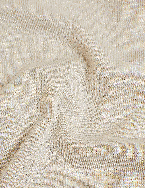 Sparkly Funnel Neck Jumper