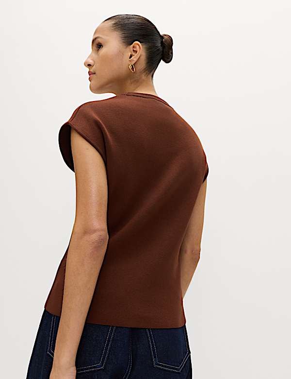 Camiseta de punto de escote cerrado - US