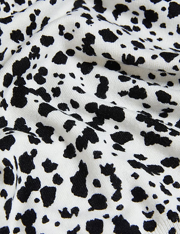 Animal Print Blouson Sleeve Jumper