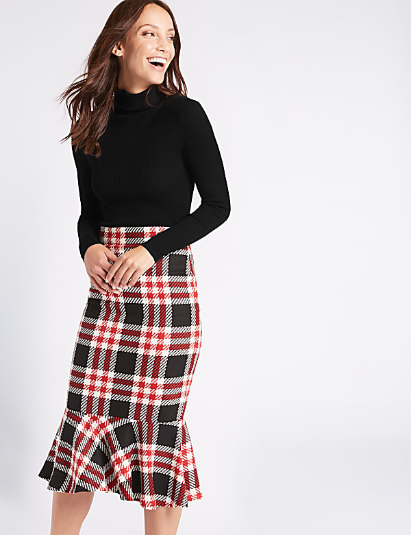 Ribbed Roll Neck Jumper