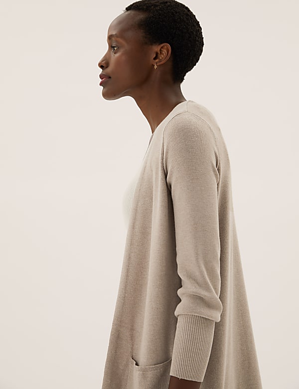 Relaxed Longline Cardigan