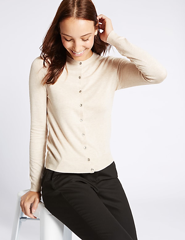 Round Neck Cardigan
