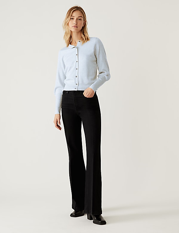 Sparkly Crew Neck Button Through Cardigan