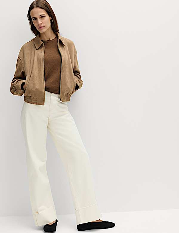 Cotton Rich Boucle Slim Fit Knitted Top - AU