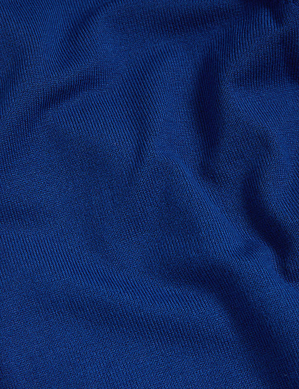 Crew Neck Button Front Cardigan