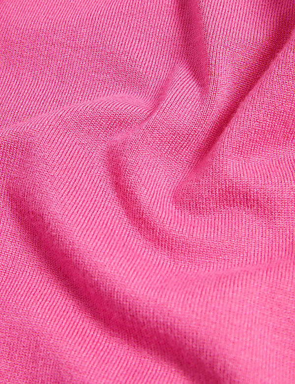 Crew Neck Button Front Cardigan
