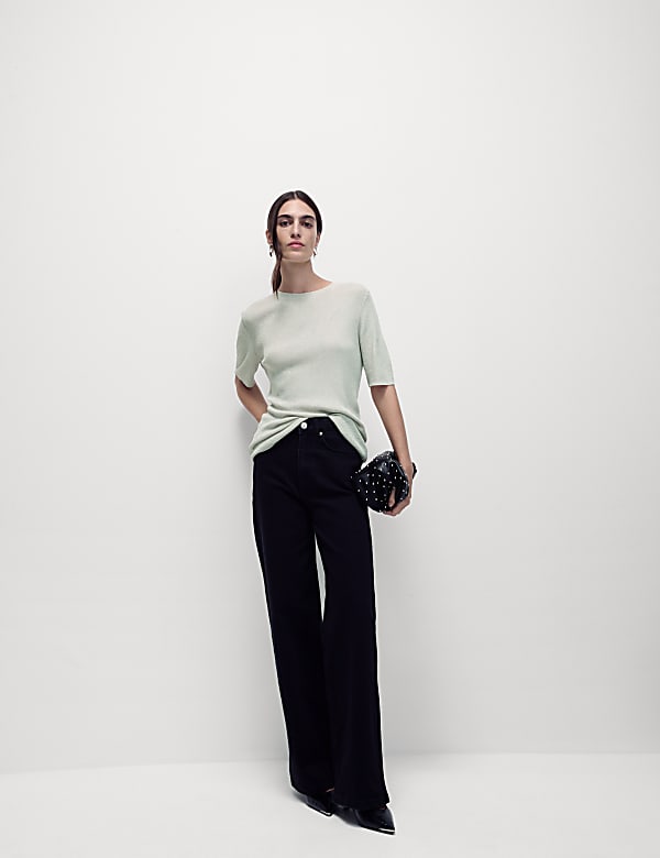 Metallic Knitted Top