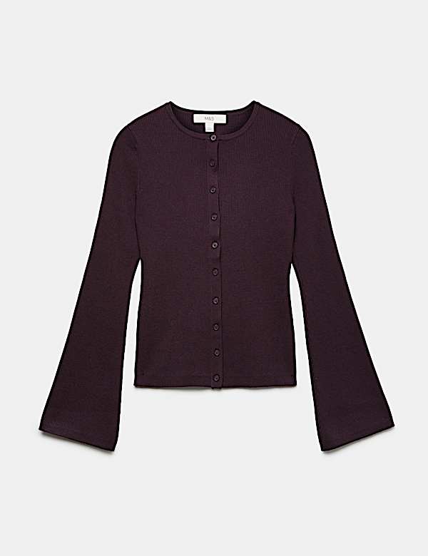 Ribbed Slim Fit Cardigan - CZ