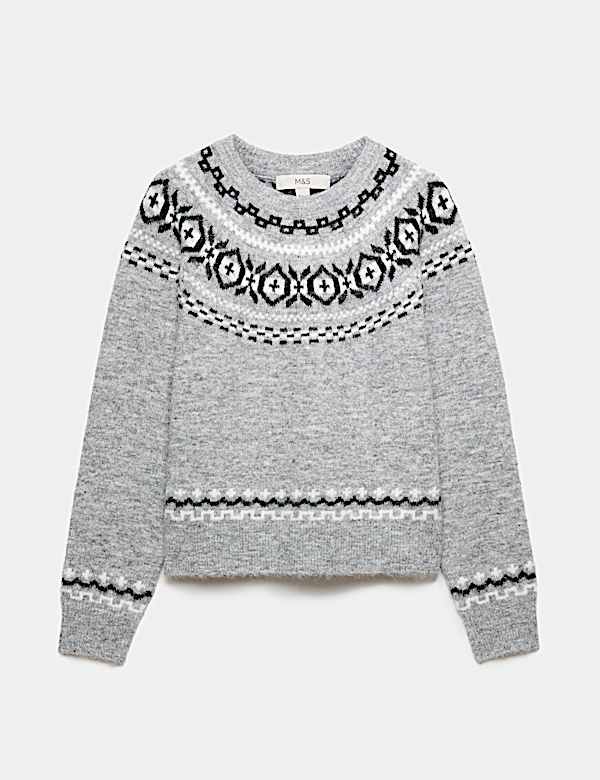 Fair Isle Crew Neck Christmas Jumper - JO