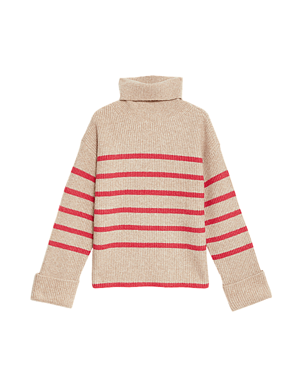 Striped Roll Neck Jumper