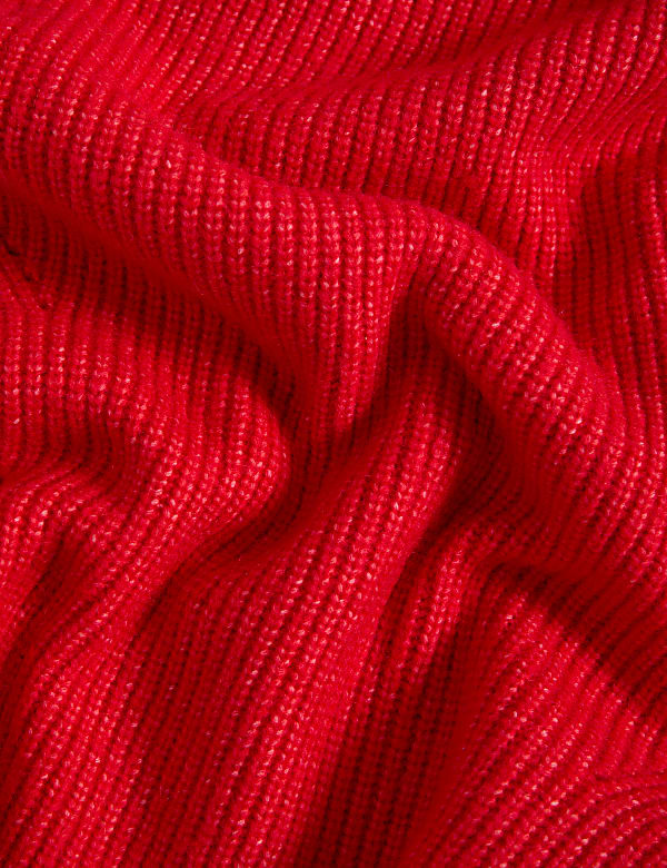 Ribbed Roll Neck Jumper